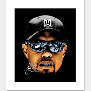 Tiger Woods Portrait Posters and Art